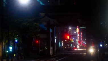 Shinjuku, Tokyo/Japonya - 11th Ekim 2017: Onun Tokyo şehir konum. zaman atlamalı. fotoğraf makinesi: Canon Eos 7d