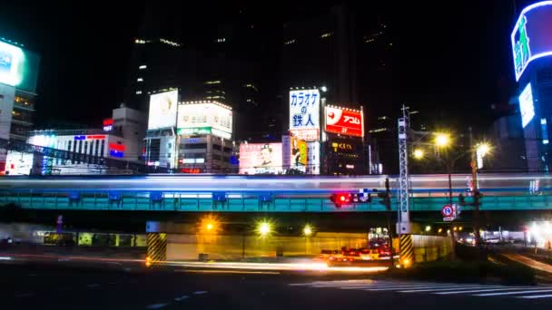 2017年10月11日 它在东京的城市位置 时间流逝 摄像头 Eos — 图库视频影像