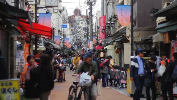 Yanakaginza 2017 その東京のダウンタウンに位置します カメラ キヤノン Eos — ストック動画