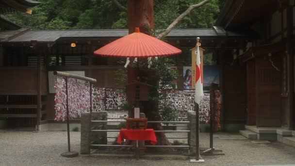 Chichibu Σαϊτάμα Ιαπωνίας Αύγουστος 2017 Χρησμό Στο Ιαπωνικό Ιερό Στη — Αρχείο Βίντεο