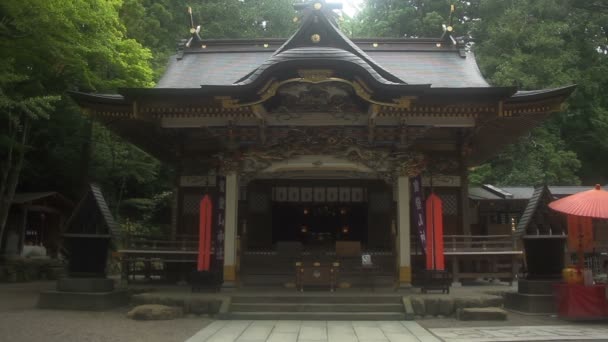 Chichibu Saitama Japón Agosto 2017 Santuario Japonés Saitama Japón Cámara — Vídeo de stock