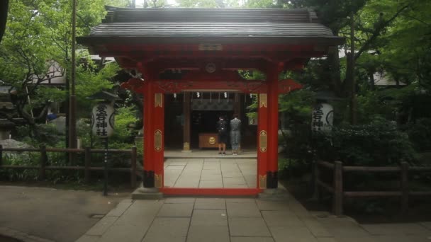 Toranomon Tokyo Japan August 1Th 2017 Its Japanese Shrine Saitama — стоковое видео