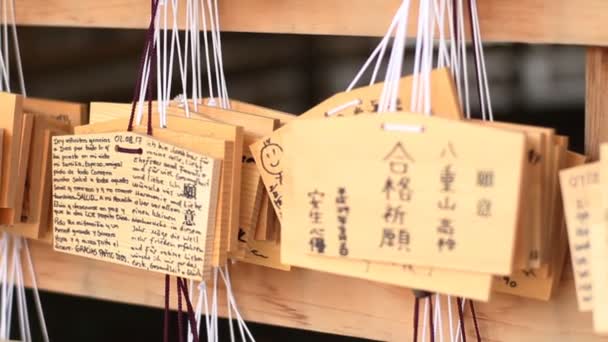Tokyo Jepang Agustus 2017 Ini Adalah Sebuah Talet Nazar Kuil — Stok Video