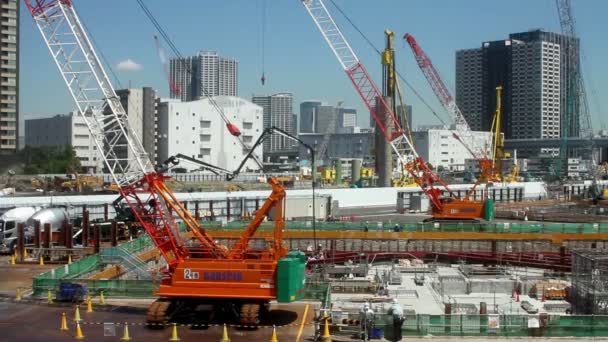 Ariake Tokyo Japon Mai 2017 Construction Est Cours Tokyo Laps — Video