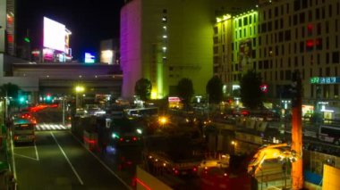 Shibuya, Tokyo/Japonya - 11th Mayıs 2018: Onun Tokyo şehir konum. zaman atlamalı. fotoğraf makinesi: Canon Eos 5d mark4