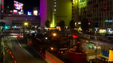 Shibuya, Tokyo/Japonya - 11th Mayıs 2018: Onun Tokyo şehir konum. zaman atlamalı. fotoğraf makinesi: Canon Eos 5d mark4