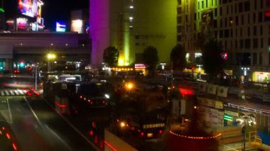 Shibuya, Tokyo/Japonya - 11th Mayıs 2018: Onun Tokyo şehir konum. zaman atlamalı. fotoğraf makinesi: Canon Eos 5d mark4