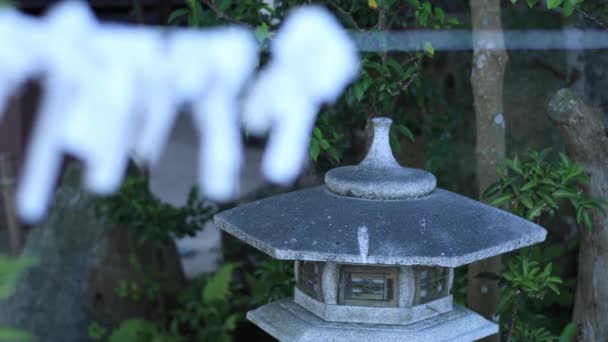 Distretto Takashima Shiga Giappone Agosto 2018 Oracolo Nel Santuario Giapponese — Video Stock