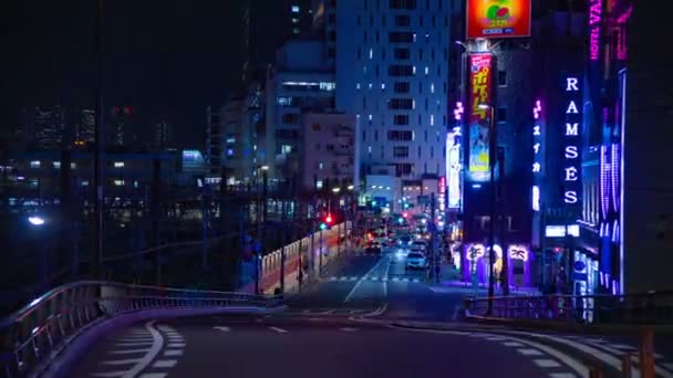 日本东京池袋 2018年8月18日 位于东京的城市 时间推移 Eos 标记4 — 图库视频影像
