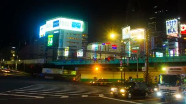 Shinjuku, Tokyo/Japonya - 17th Ekim 2017: Onun Tokyo şehir konum. zaman atlamalı. fotoğraf makinesi: Canon Eos 7d