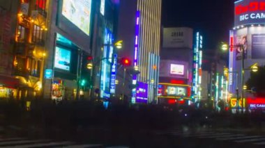 Shinjuku, Tokyo/Japonya - 17th Ekim 2017: Onun Tokyo şehir konum. zaman atlamalı. fotoğraf makinesi: Canon Eos 7d