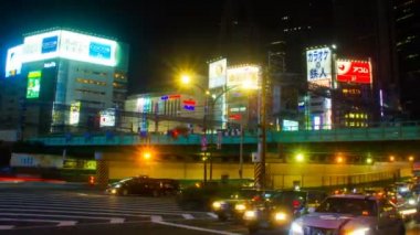 Shinjuku, Tokyo/Japonya - 17th Ekim 2017: Onun Tokyo şehir konum. zaman atlamalı. fotoğraf makinesi: Canon Eos 7d