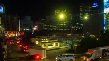 Shinjuku, Tokyo/Japonya - 17th Ekim 2017: Onun Tokyo şehir konum. zaman atlamalı. fotoğraf makinesi: Canon Eos 7d