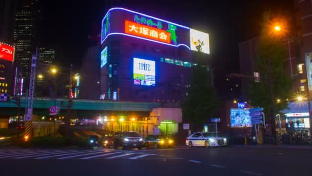 Shinjuku Tokio Oktober 2017 Een Locatie Tokio Time Lapse Camera — Stockvideo