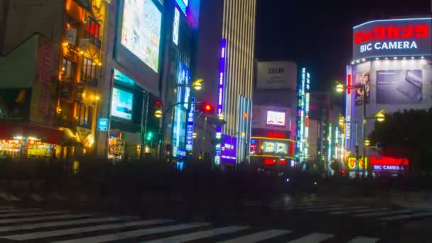 Shinjuku Tokio Października 2017 Jego Położenie Miasta Tokio Upływ Czasu — Wideo stockowe