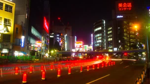 Shinjuku Tokio Oktober 2017 Een Locatie Tokio Time Lapse Camera — Stockvideo