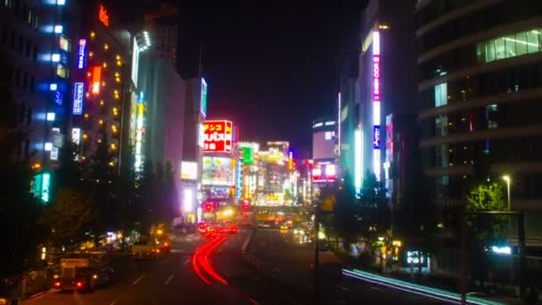 日本东京新宿 2017年10月17日 位于东京的城市 时间推移 Eos — 图库视频影像