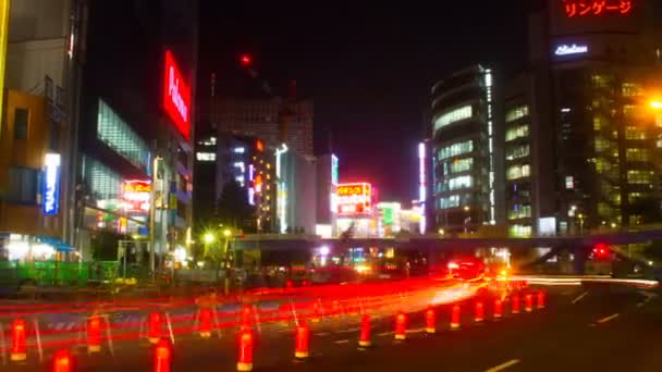 Shinjuku Tokio Oktober 2017 Een Locatie Tokio Time Lapse Camera — Stockvideo