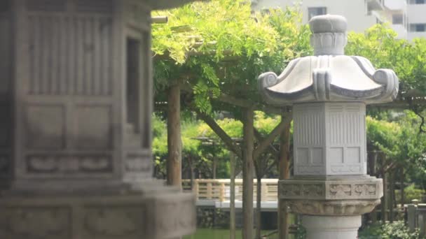Kameido Tokyo Japon Août 2018 Son Emplacement Traditionnel Sanctuaire Japonais — Video