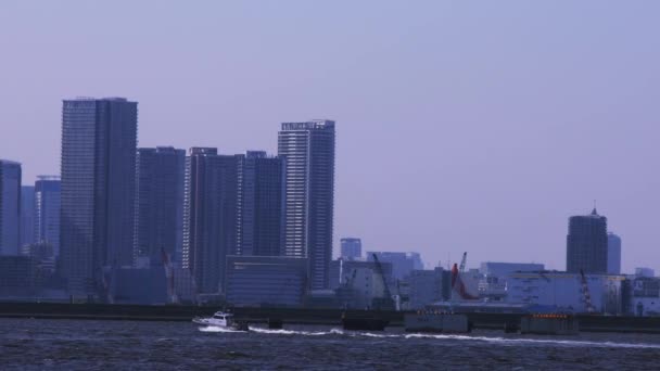 Ariake Tóquio Japão Agosto 2018 Está Área Baía Tóquio Japão — Vídeo de Stock