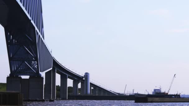 Ariake Tóquio Japão Agosto 2018 Sua Ponte Portão Tóquio Área — Vídeo de Stock