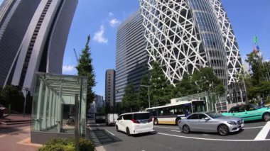 Shinjuku, Tokyo/Japonya - 16 Ağustos 2018: Onun Tokyo şehir konum. zaman atlamalı. fotoğraf makinesi: Canon Eos 5d mark4