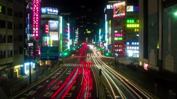 2018年1月11日 它的城市位置在东京的夜晚 时间推移 Eos 标记4 — 图库视频影像