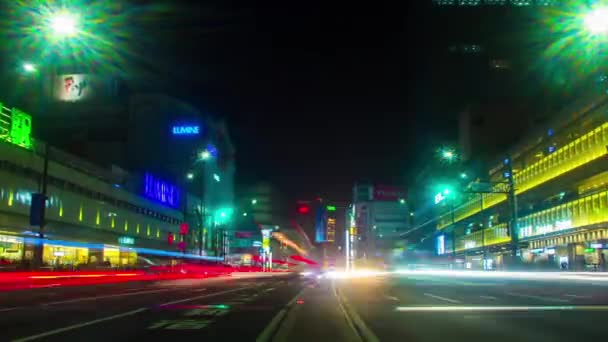 Shinjuku Tokio Japonsko Ledna 2018 Její Umístění Města Noci Tokiu — Stock video