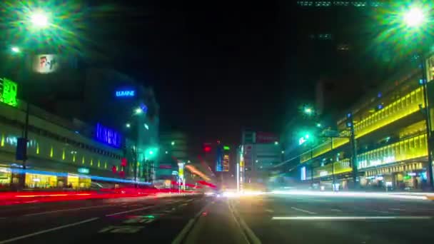 Shinjuku Tokio Japón Enero 2018 Lugar Ciudad Por Noche Tokio — Vídeos de Stock