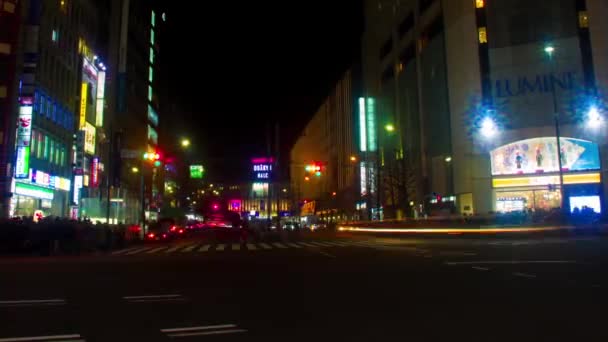 Shinjuku Tokio Stycznia 2018 Jego Położenie Miasta Nocy Tokio Upływ — Wideo stockowe
