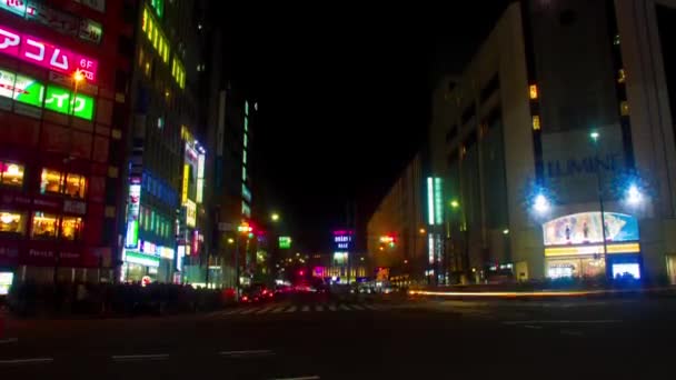 Shinjuku Tóquio Japão Janeiro 2018 Local Cidade Noite Tóquio Lapso — Vídeo de Stock