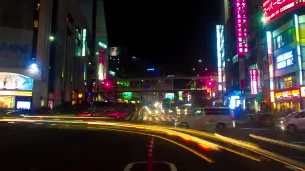 Shinjuku Tokyo Japan Januari 11Th 2018 Dess Ett Läge Natten — Stockvideo