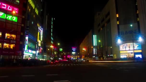 2018年1月11日 它的城市位置在东京的夜晚 时间推移 Eos 标记4 — 图库视频影像