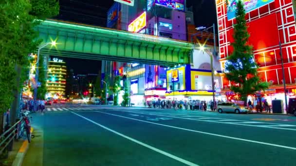 Akihabara Tokio Juli 2018 Zijn Een Locatie Tokio Time Lapse — Stockvideo