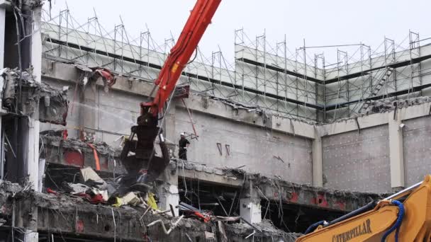 Suginami Tokio Japonsko Srpna 2018 Jeho Demolice Výstavbě Tokiu Fotoaparát — Stock video