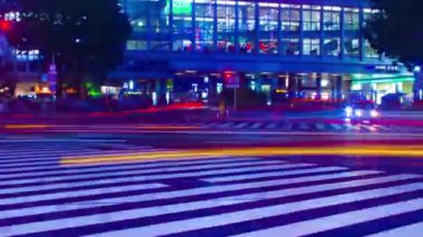 Shibuya, Tokyo/Japonya - 27th Temmuz 2018: Onun Tokyo şehir konum. zaman atlamalı. fotoğraf makinesi: Canon Eos 5d mark4
