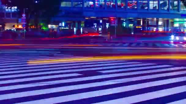 Shibuya Tokyo Japán Július 2018 Annak Belváros Tokióban Idő Telik — Stock videók