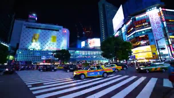 Shibuya Tokio 2018 Lipca Jego Położenie Miasta Tokio Upływ Czasu — Wideo stockowe