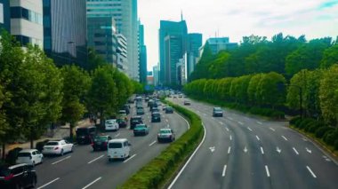 Akasaka, Tokyo/Japonya - 22 Ağustos 2018: Onun Tokyo şehir konum. zaman atlamalı. fotoğraf makinesi: Canon Eos 5d mark4