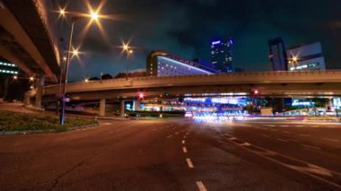 Akasaka, Tokyo/Japonya - 11th Ağustos 2018: Onun Tokyo şehir konum. Geceleri zaman atlamalı. fotoğraf makinesi: Canon Eos 5d mark4