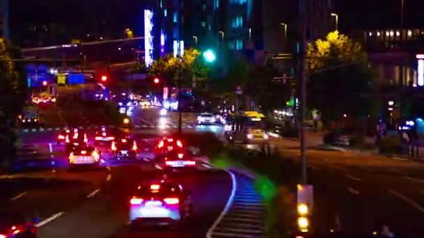 日本东京赤崎市 2018年8月11日 位于东京的城市 在晚上的时间间隔 Eos 标记4 — 图库视频影像