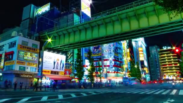 日本东京秋叶原 2018年8月25日 位于东京的城市 时间推移 Eos 标记4 — 图库视频影像