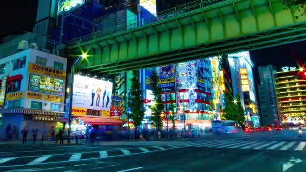 Akihabara Tokio 2018 Sierpnia Jego Położenie Miasta Tokio Upływ Czasu — Wideo stockowe
