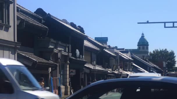 Kawagoe Saitama Japón Septiembre 2018 Una Ubicación Tradicional Tokio Cámara — Vídeos de Stock