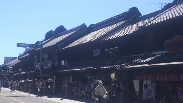 Kawagoe Saitama Japón Septiembre 2018 Una Ubicación Tradicional Tokio Cámara — Vídeos de Stock