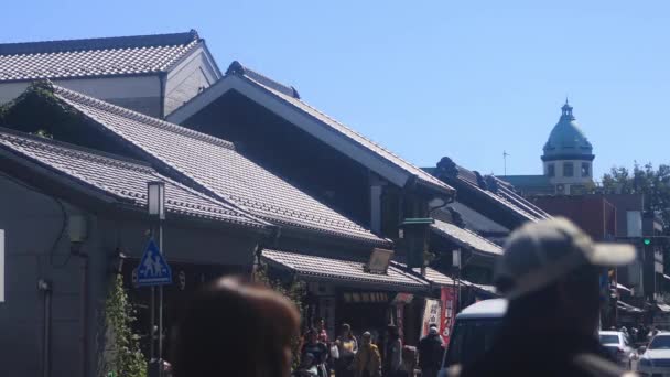 Kawagoe Saitama Japón Septiembre 2018 Una Ubicación Tradicional Tokio Cámara — Vídeos de Stock