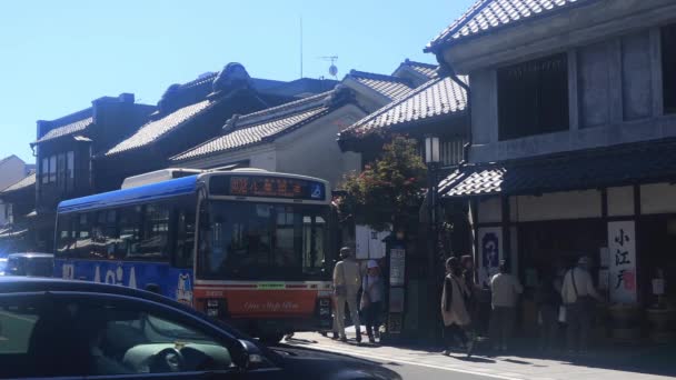 Kawagoe Saitama Japón Septiembre 2018 Una Ubicación Tradicional Tokio Cámara — Vídeos de Stock