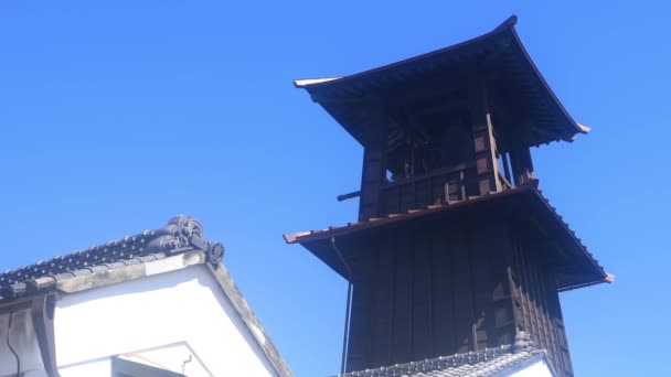 Kawagoe Saitama Japão Setembro 2018 Uma Localização Tradicional Tóquio Câmera — Vídeo de Stock