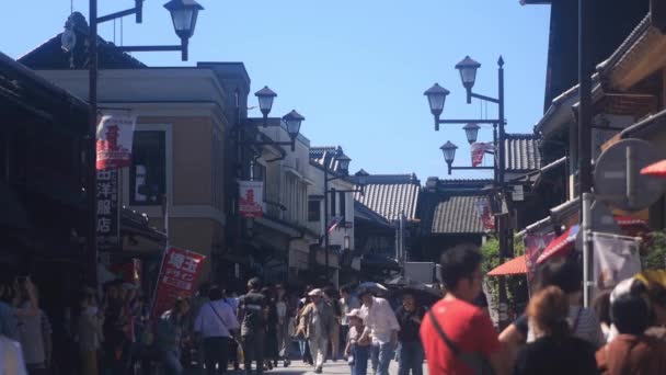 Kawagoe Saitama Japón Septiembre 2018 Una Ubicación Tradicional Tokio Cámara — Vídeos de Stock