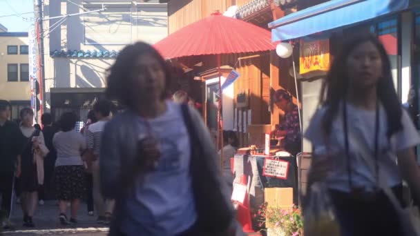 Kawagoe Saitama Japan September 2018 Ist Ein Traditioneller Ort Tokyo — Stockvideo